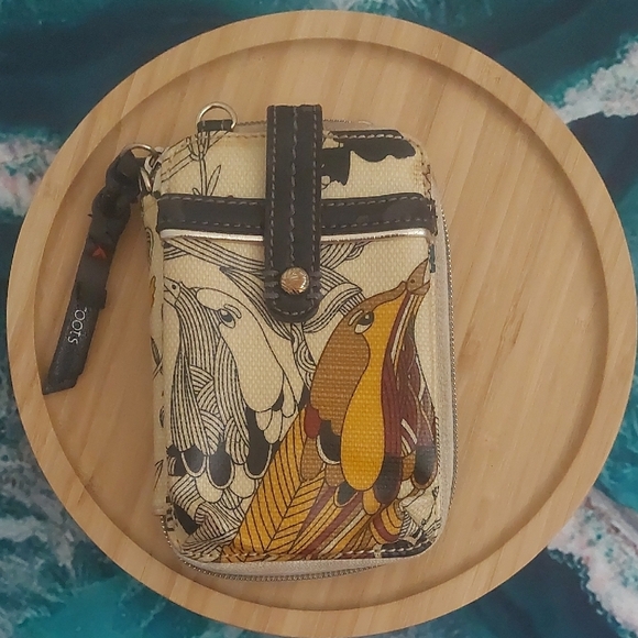 SakRoots Artistic Bird Print Wallet - Picture 1 of 4